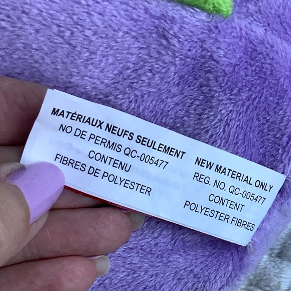 GITZY Plush Purple Green Owl Stuffed Animal Pillow Style Toy - Picture 15 of 16